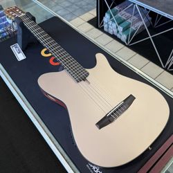 Ibanez FRH10N Rose Gold Metallic Flat Thin-Body Acoustic Electric Classical Guitar