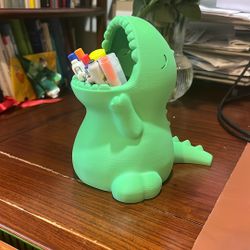 3d Printed Dinosaur Pencil Holder