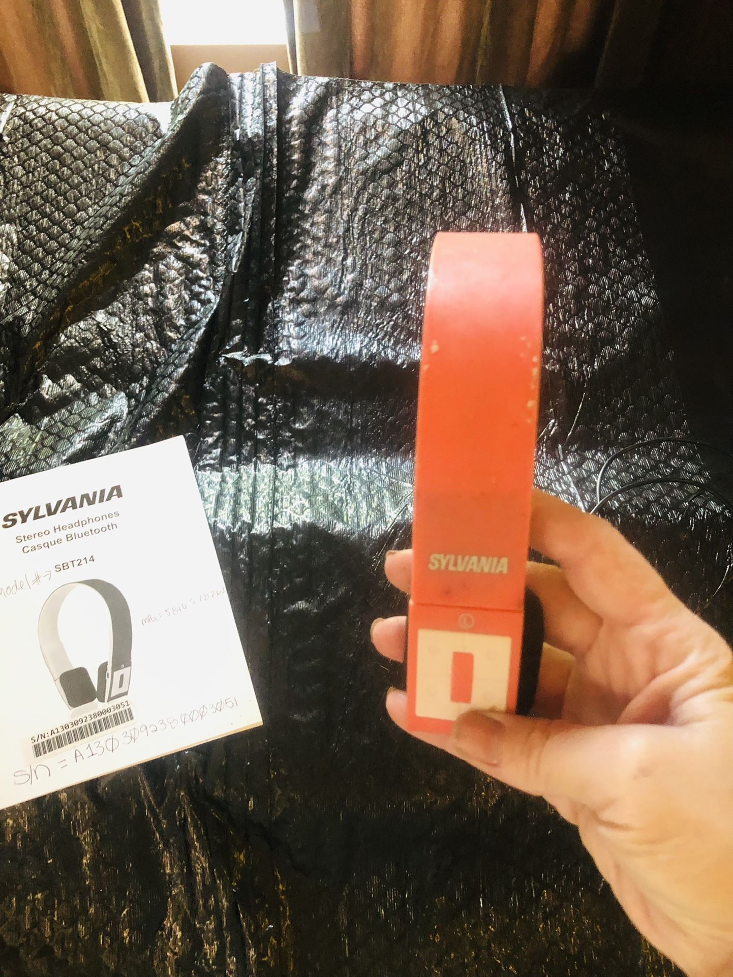 Pink Sylvania Wireless Headphones 