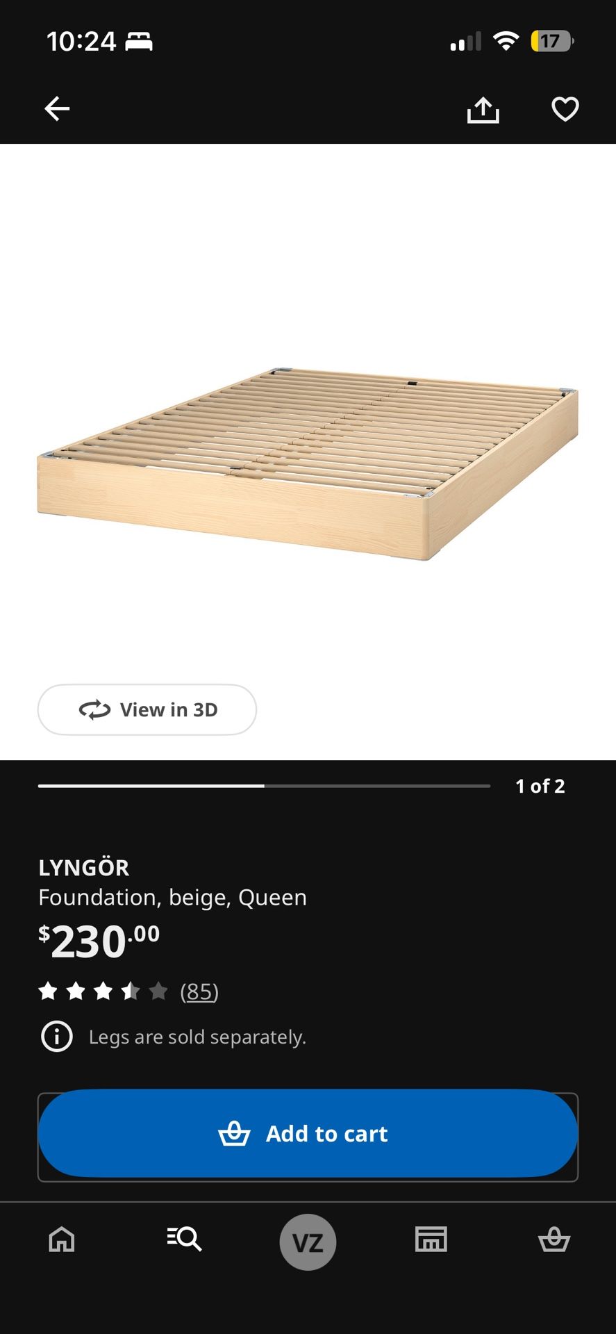 Ikea Pine Bed base