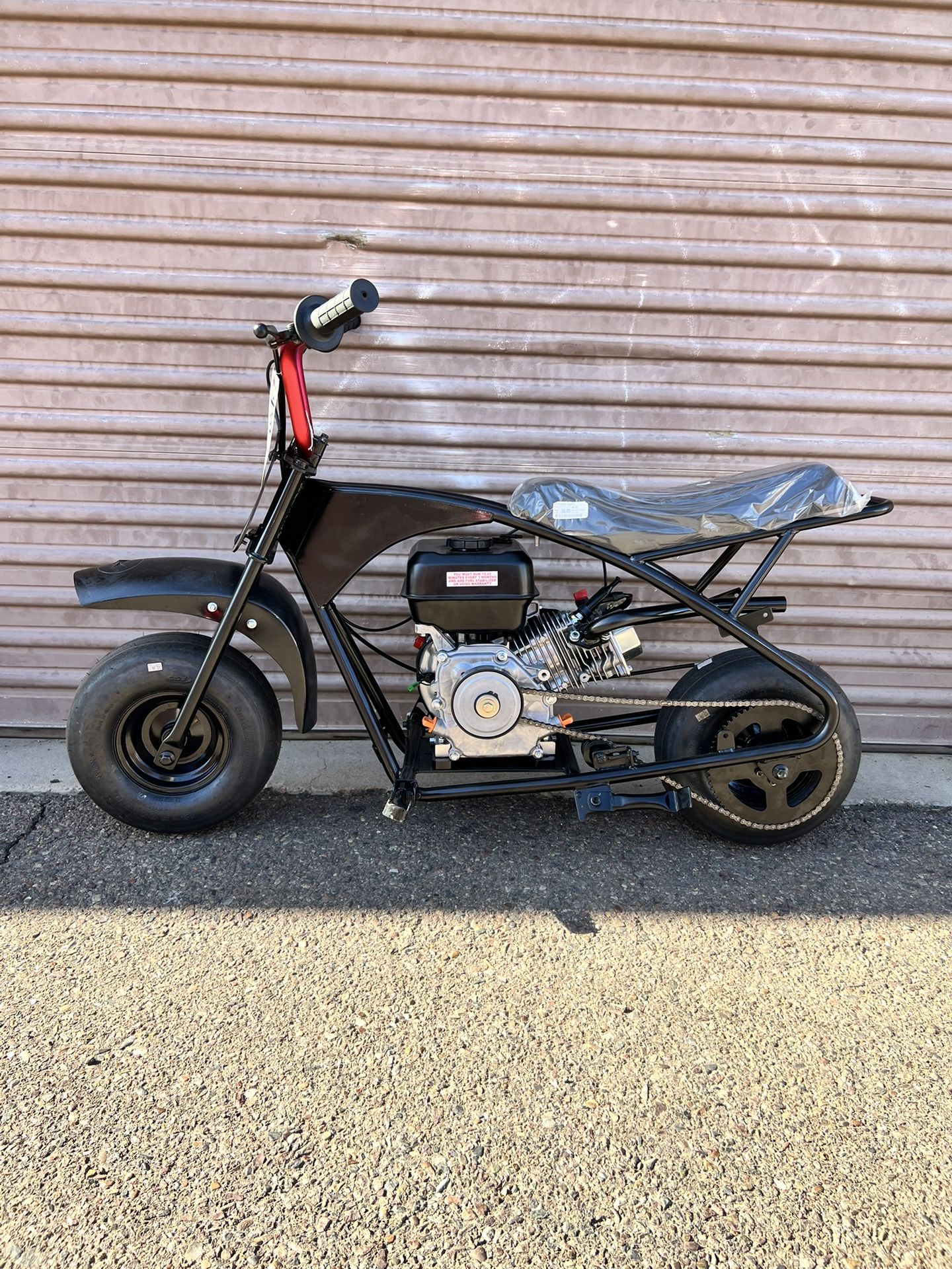 Mini Bike Motovox NEW Predator 212 Governor Deleted 18LB Valve Springs VM22 Carburetor Slick Tires New Clutch Chain Throttle Exhaust Adjustable Engine