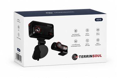 : NEW TERUNSOUL D016 4K Dual Dash Cam – Front & Cabin Camera