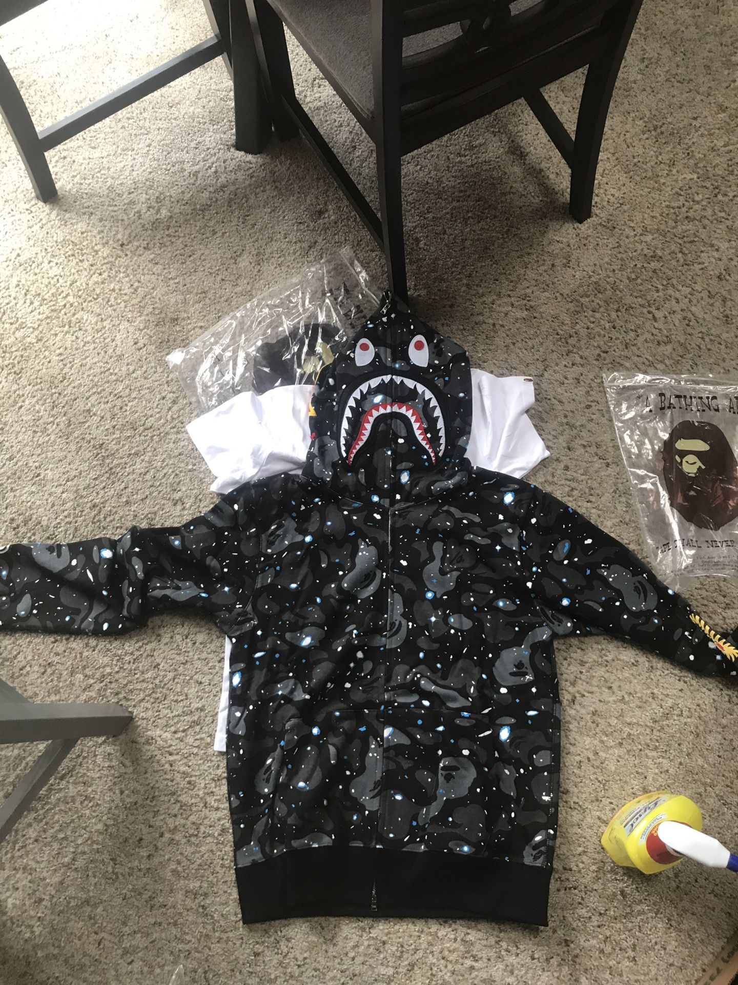 Bape Space Camo PONR size XL (Fits like Large/Medium)