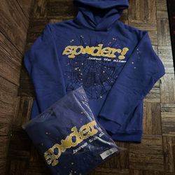 Spider Hoodie Marina Blue