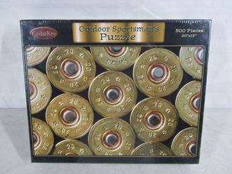 Cedar Key Outdoor Sportsman's 500 Pc. Jigsaw Puzzle Shotgvn Shells-NEW