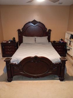 Dark Cherry Bedroom Set