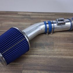 Blue 3" 76mm Performance High Flow "Cold Air"Intake 