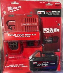 M18  forge 8. And rapid charger