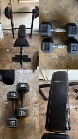 Workout bench set