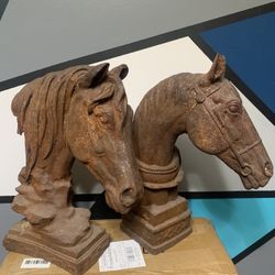   Horse Statue Cast iron Vintage Lamp Hollywood Regency 