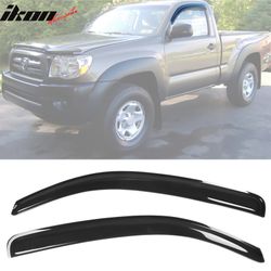 Fits 2005-2015 Toyota Tacoma Standard Cab Acrylic Window Visors Sun Guard 2Pc Set
