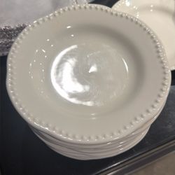 White Salad  PotteryBarn Plates