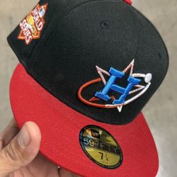 HOUSTON ASTROS NEW ERA FITTED HAT SIZE SZ 7-1/4