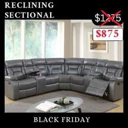 Sectional Sofa With Reclining Seats