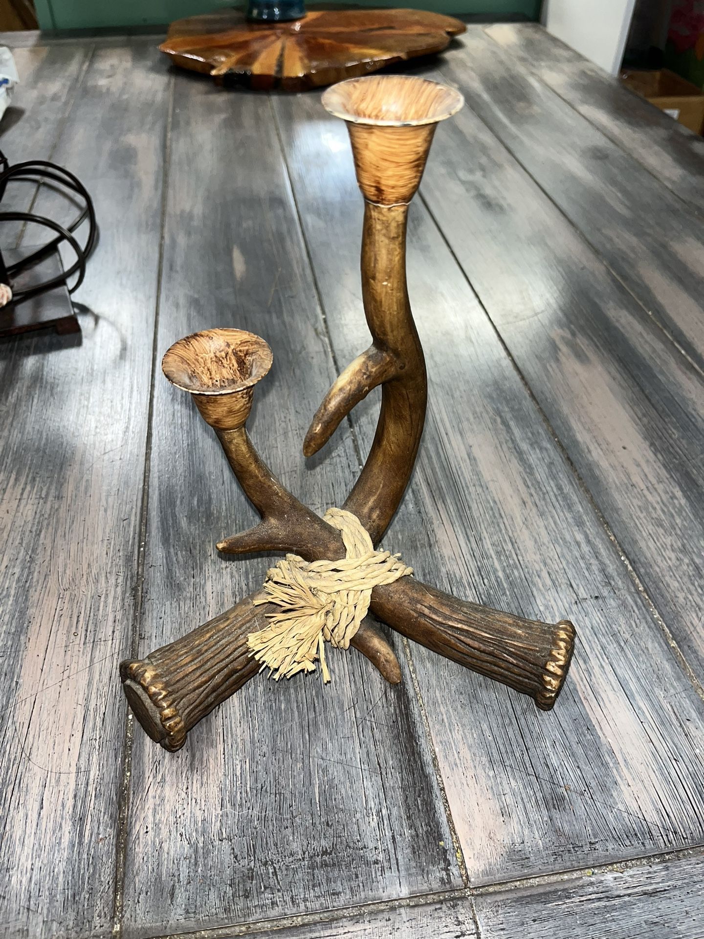 Antler Candle Holder