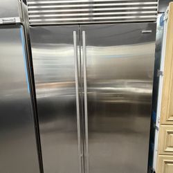 Sub Zero Built In Stainless Steel Side By Side 48” Refrigerator 