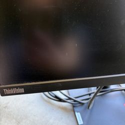 Lenovo 24 Inches Desktop Computer Monitor Screen 