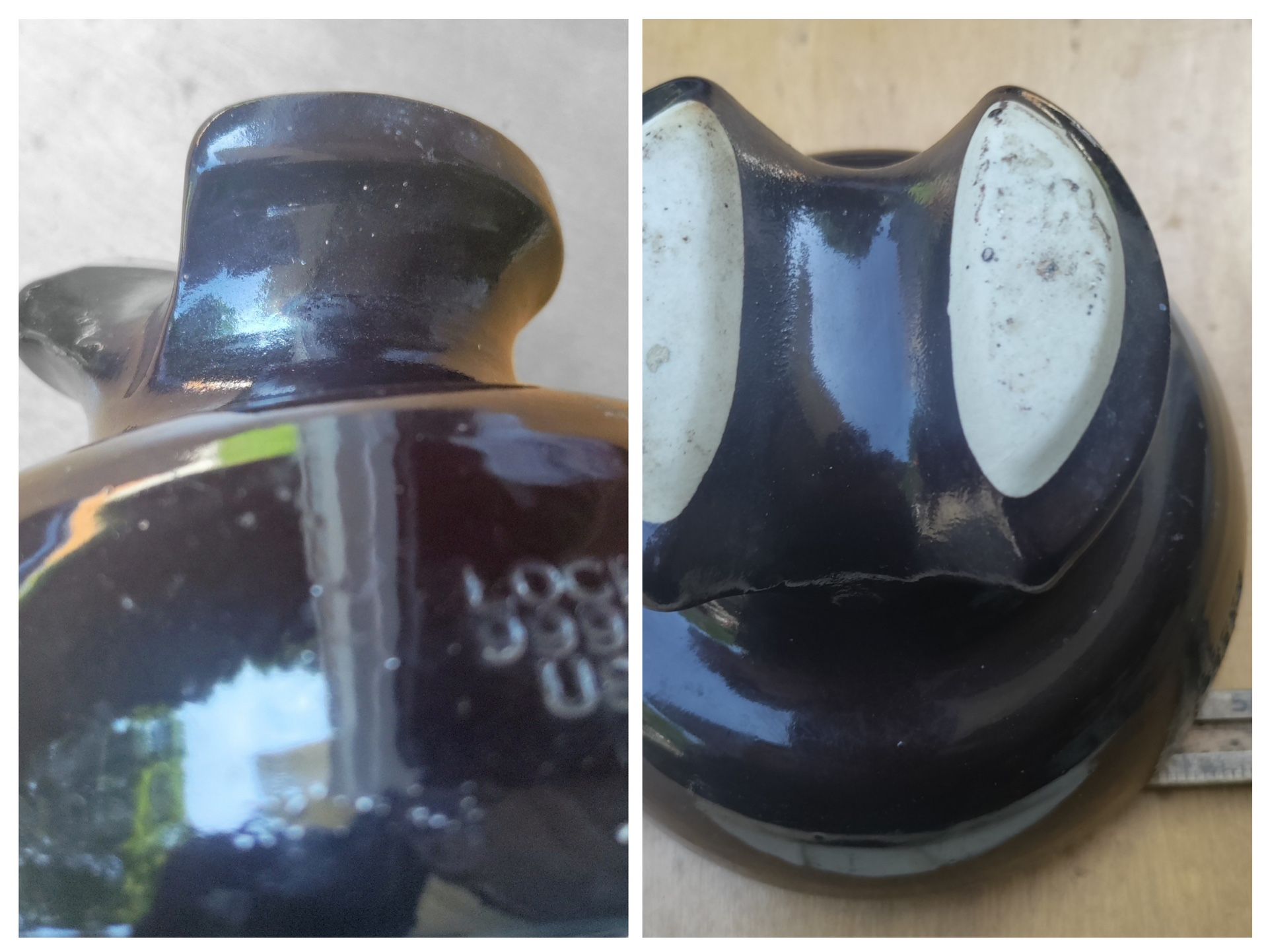 4 Locke Brown Ceramic Insulators
