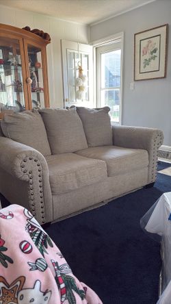 Grey Love Seat + 2 +1 Love Seat