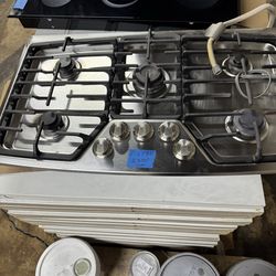 Cooktop kitchen gas  used stainless steel 21 1/2” x 37” good condition