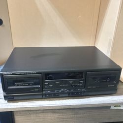 Vtg Technics RS-TR170 Stereo Dual Cassette Deck TESTED WORKING W/ Reverse