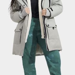 UGG WOMEN ADIRONDACK PARKA 2.0 FROST 3 IN 1 HOODED DOWN JACKET COAT Size S