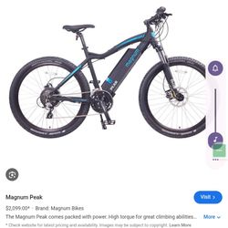 Used Magnum Peak Electric Bike 