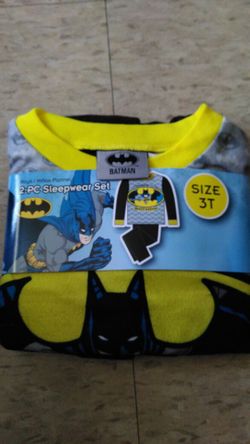 BATMAN 2 piece sleepwear size 3T