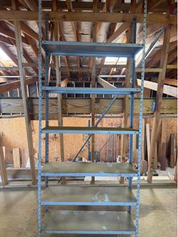 Metal shelving