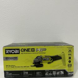 RYOBI 18V Brushless 4-1/2” Angle Grinder/ Cut Off Tool