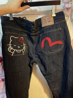 EVISU DONNA × Heiio Kitty size.30 エヴィス Japan Evisu Hello Kitty Jeans for Sale in New York, NY - OfferUp