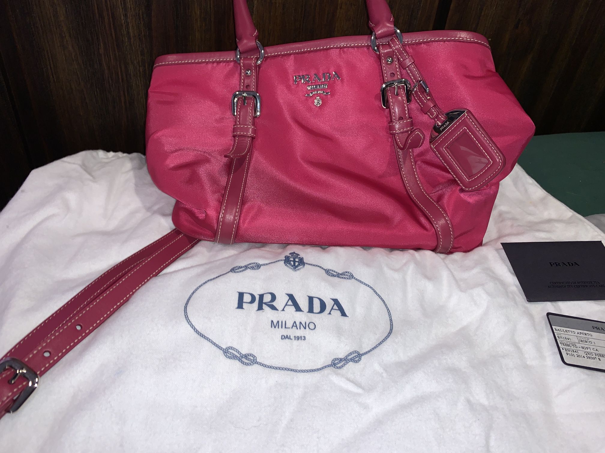 Pink Prada Handbag 