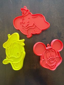 Vintage Disney Cookie Cutter Mickey Donald and Dumbo