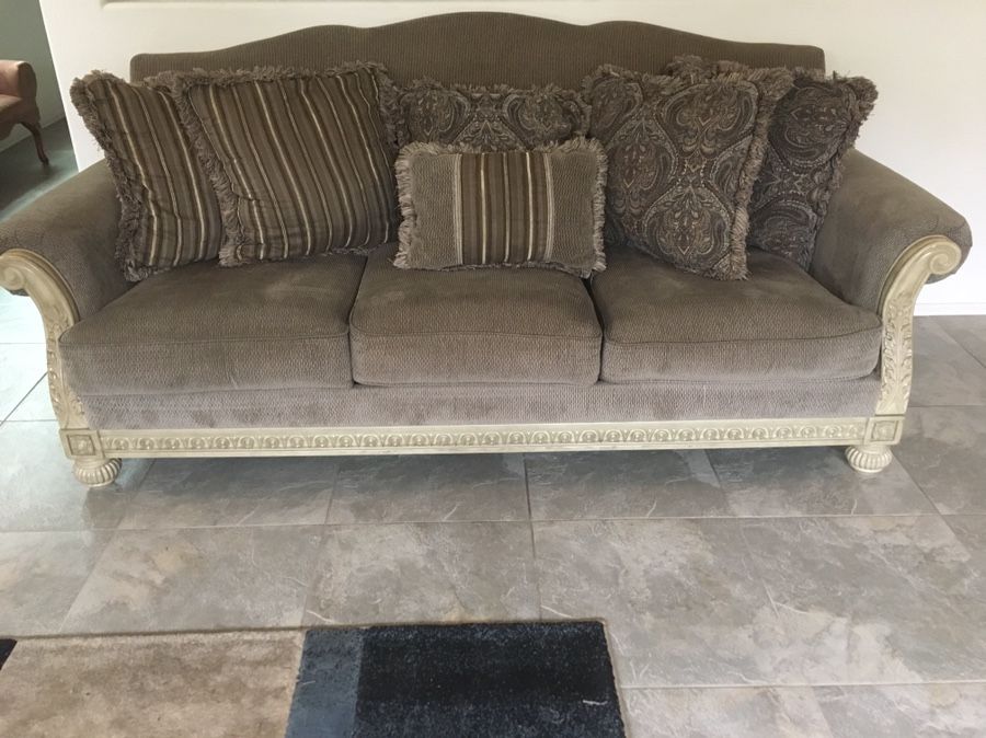 Ashley Ashley Furniture Parkington Bay - Platinum Loveseat and sofa.
