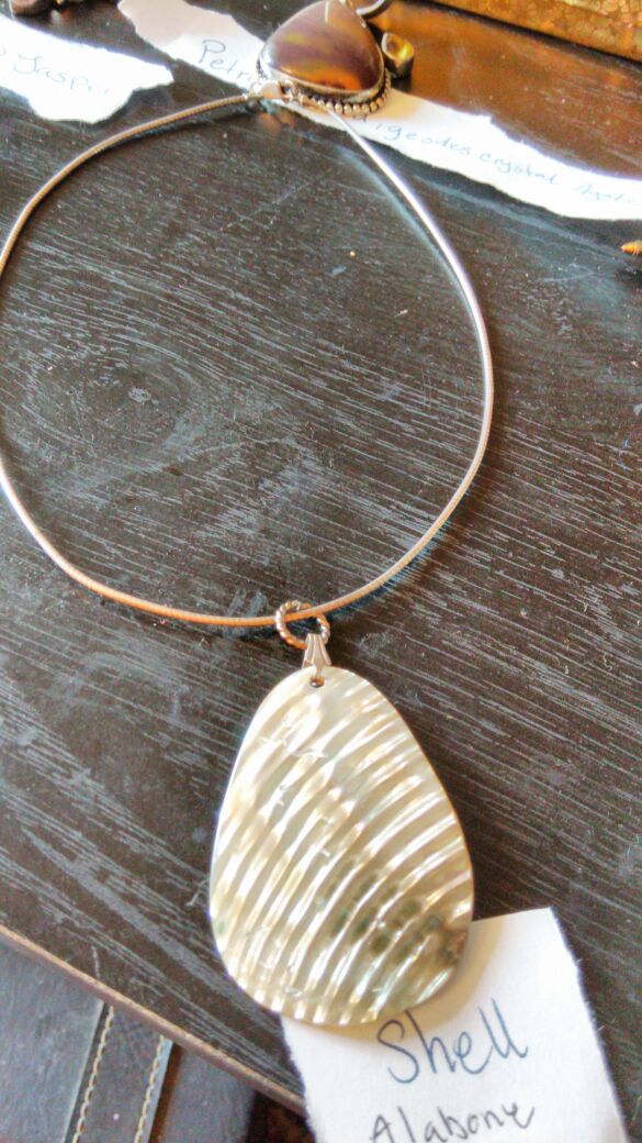 Sterling and shell necklace