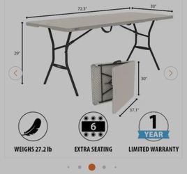 6ft folding tables