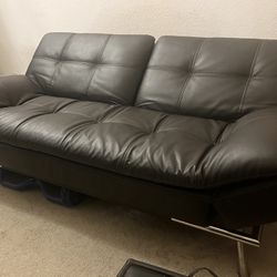 Leather Couch - Futon