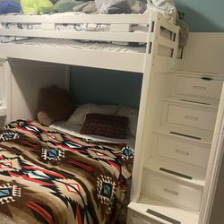 Full Over Twin Bunk Bed With Desk And Dresser