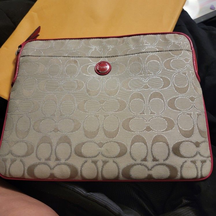 Authentic Coach Ipad/tablet Sleeve