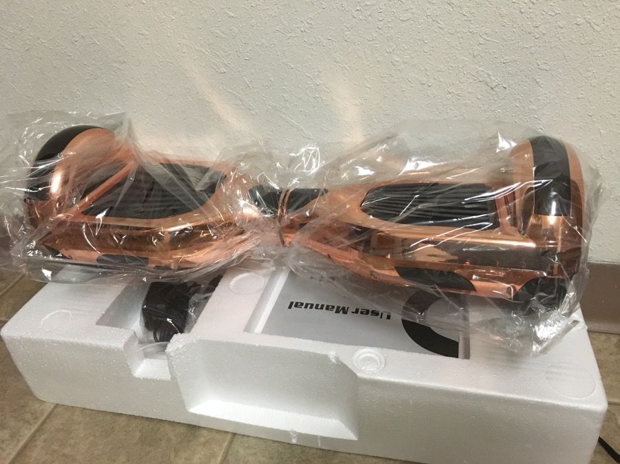 Brand new rose gold chrome color hoverboard