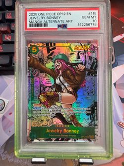 PSA 10 Jewelry Bonney OP12-118 Manga one piece
