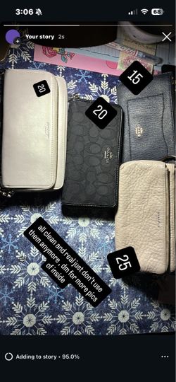 Coach Wallets Bundle Lot of 4, individual or lot