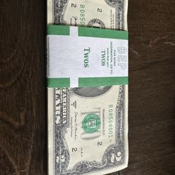 2 Dollar Bills Star Note ⭐️