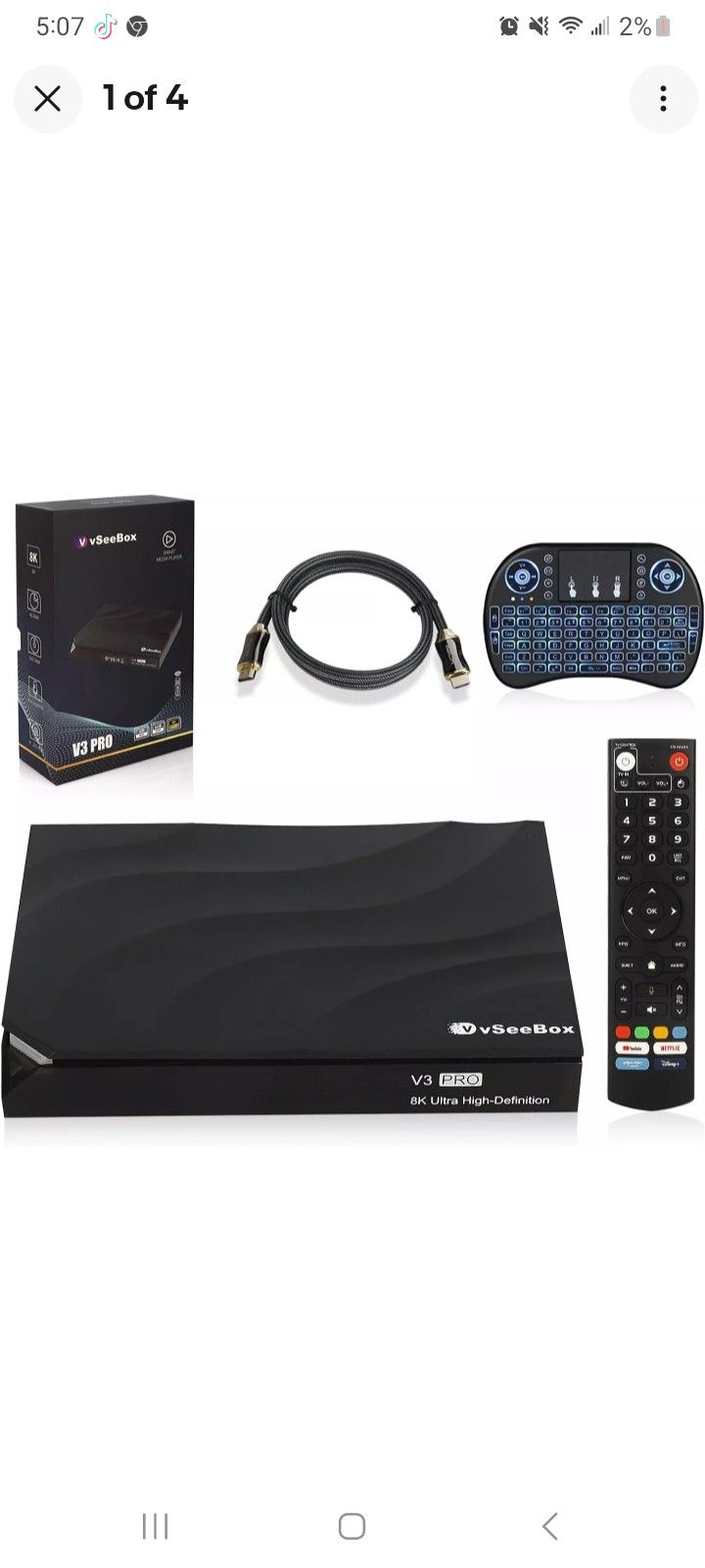 VSee V3 PRO Android TV BOX Free Keyboard INCLUDED *CERTIFIED SELLER* PM FOR PRICING