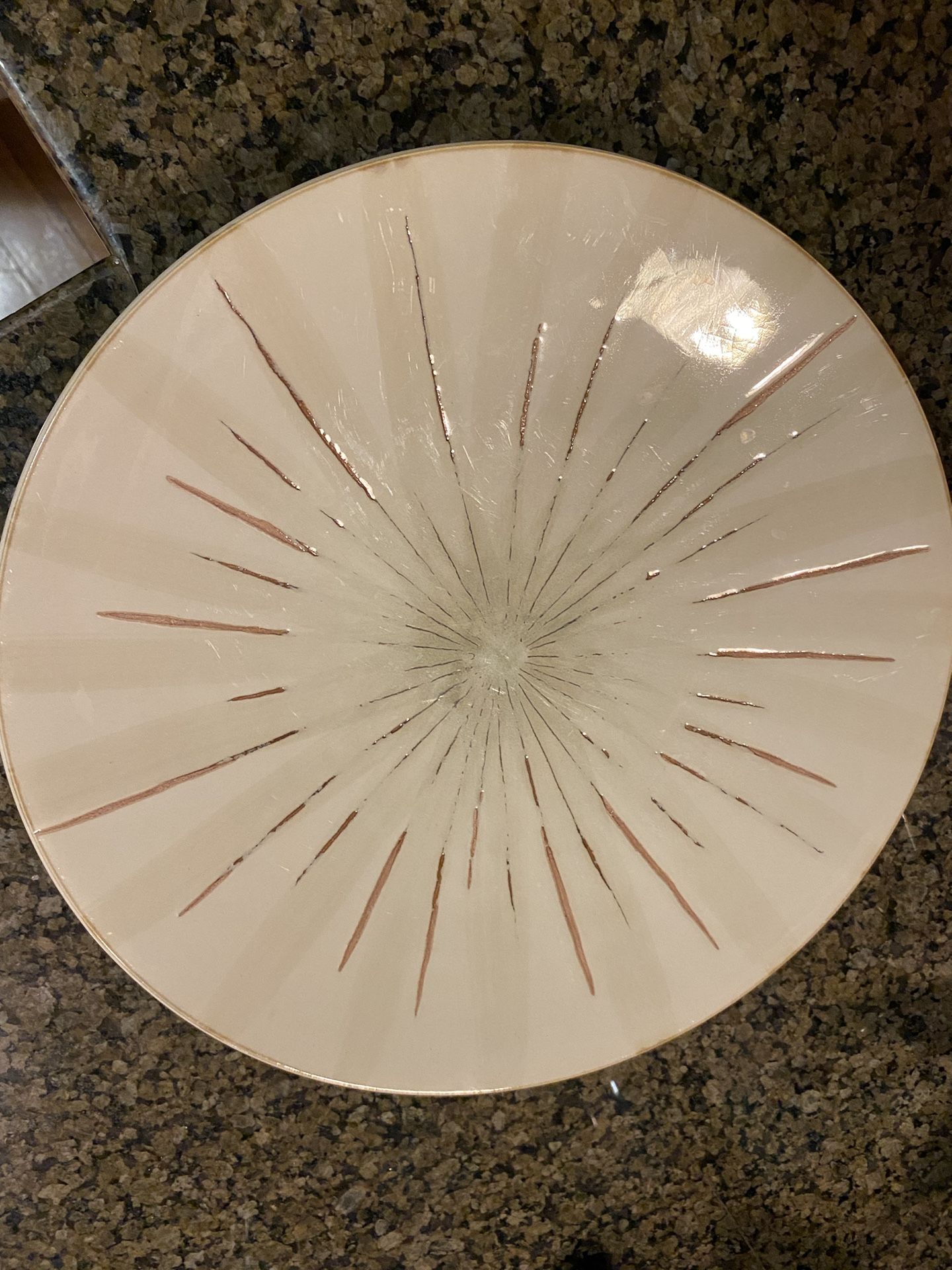 Set of 4 PIER ONE 1 IMPORTS Sanctuary Dinner Plates Beige - Barely Used