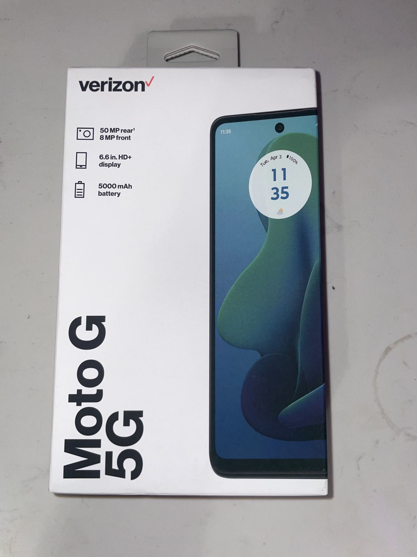 Verizon Motorola Moto G 5G 128GB Prepaid Smartphone Sage Green New Sealed