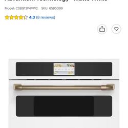 Box Built In Microwave Convection GE CAFE W30”