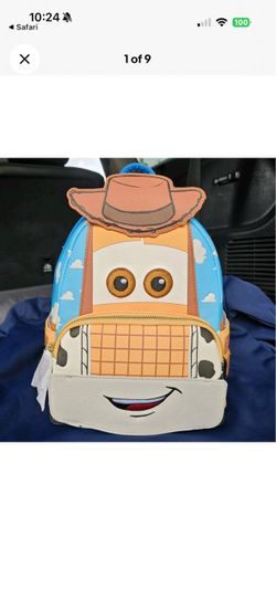 2026 D23 Disney Exclusive Toy Car Story Woody Loungefly Mini Backpack New