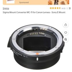 Sigma MC-11  Adapter for Canon 