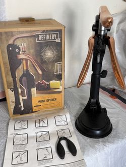 Refinery And Co Heritage Collective Tabletop Corkscrew Wine Opener W/ Bo